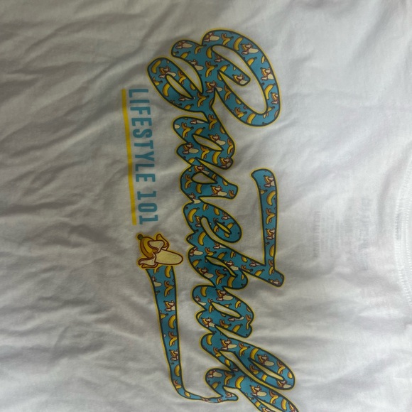 White Tee with Green Graphic - Picture 10 of 10